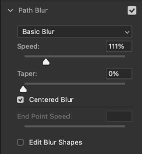 UI — Path Blur