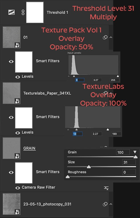 UI — Layers, Levels and Grain