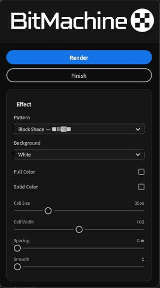 UI — BitMachine panel (Effect)
