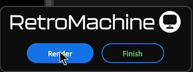 UI — RetroMachine panel