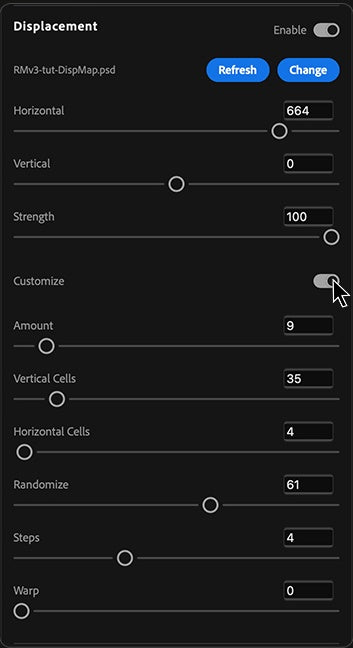 UI — Displacement