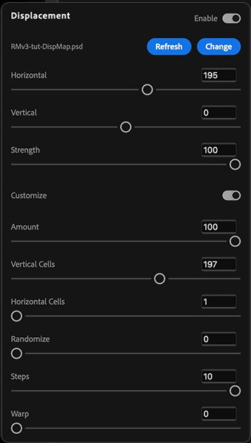 UI — Displacement