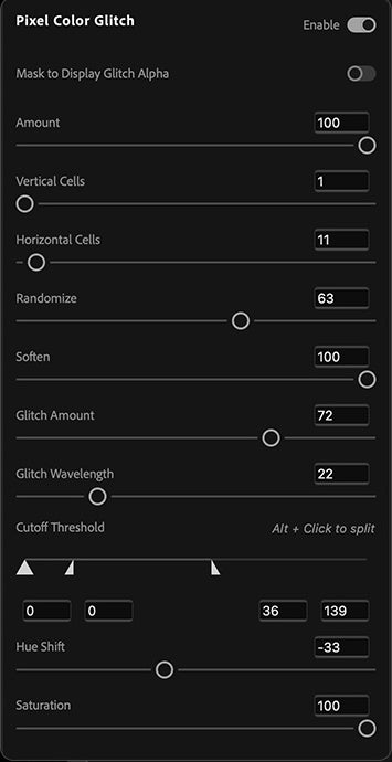 UI — Pixel Color Glitch