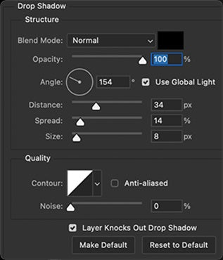 UI — Drop Shadow 1