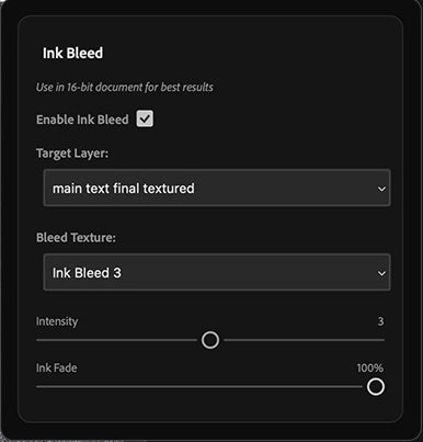 UI — Ink Bleed