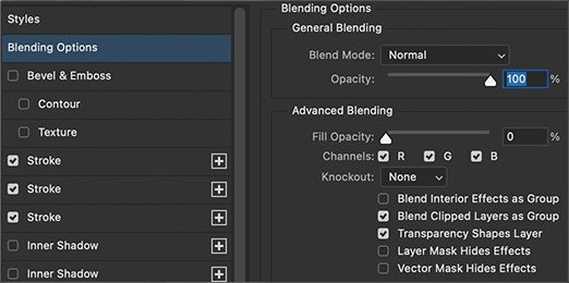 UI — Blending Options