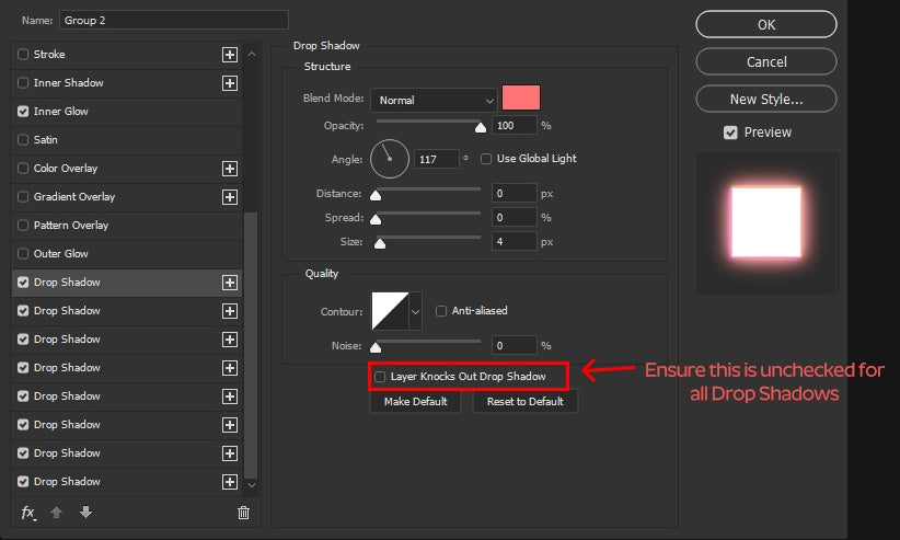 UI — Drop Shadow 1