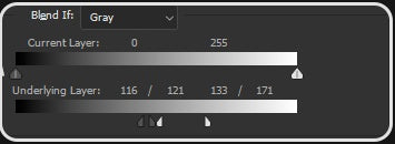 UI — Black & White 1 (Blend If)