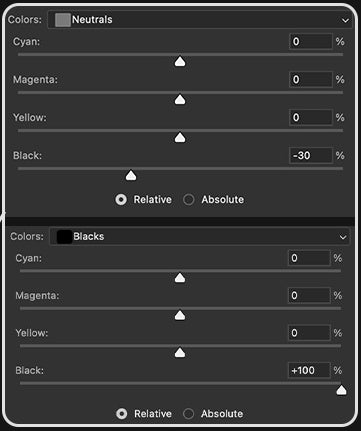 UI — Selective Color 1
