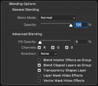 UI — Blending Options