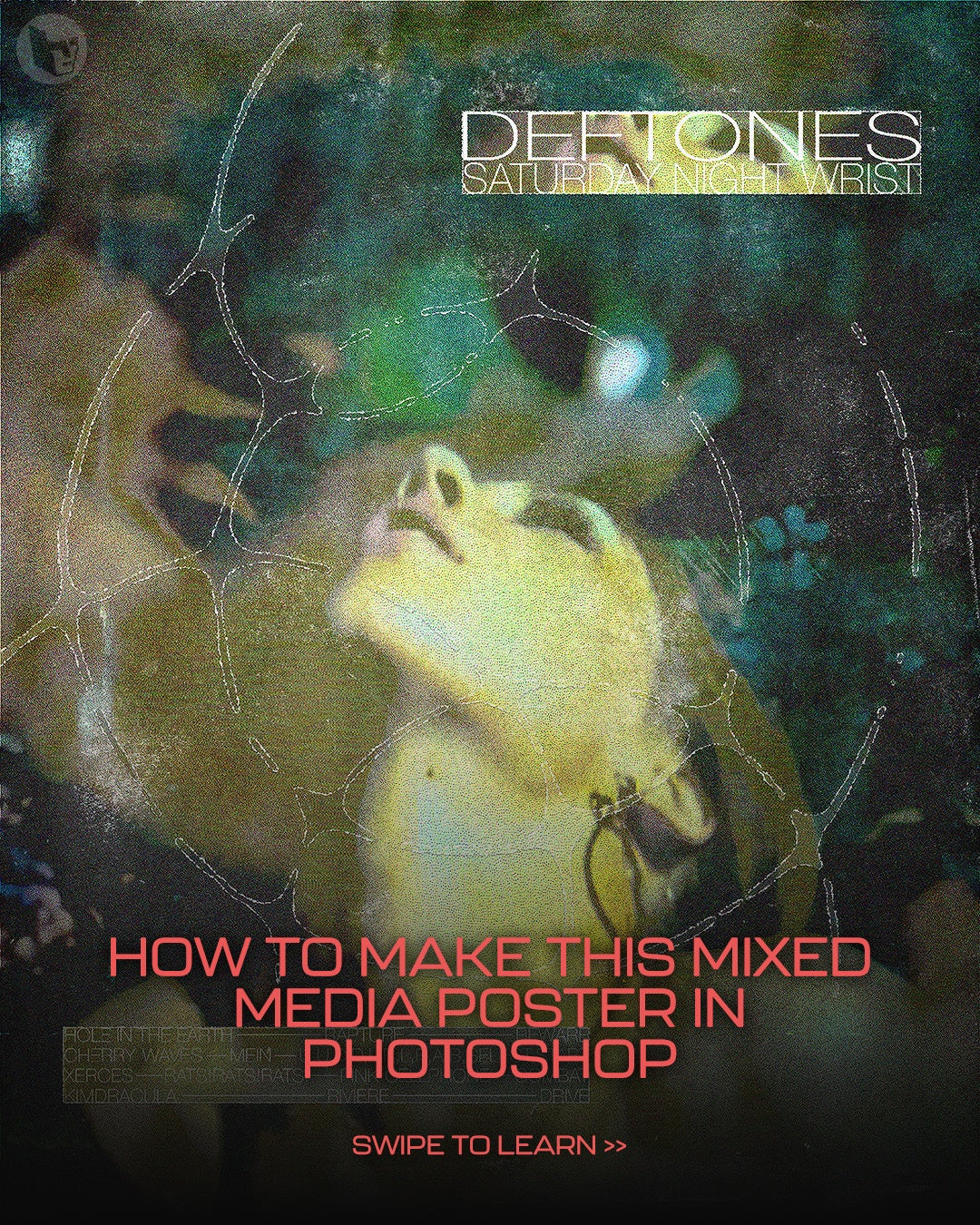 Mixed Media Poster (Deftones)