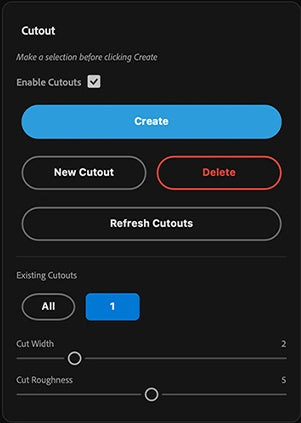 UI — Cutout
