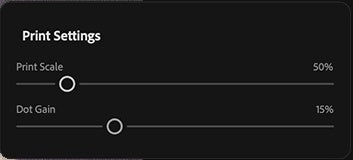 UI — Print Settings