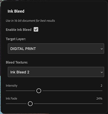 UI — Ink Bleed