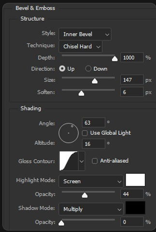 UI — Bevel & Emboss