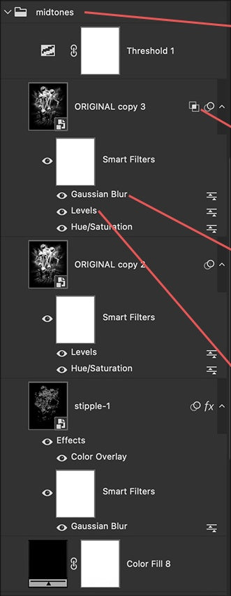 UI — Layers (midtones group)